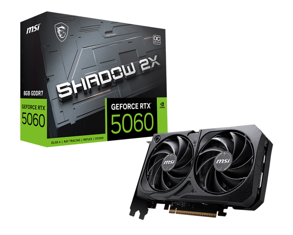 MSI GeForce RTX 5060 8G SHADOW 2X OC - Image 1
